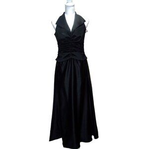 Tadashi Gown Dress Formal Black Tie 8 Petite Sleeveless Party NWT